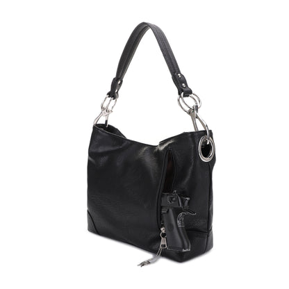 Lydia Lock and Key Hobo Shoulder Bag