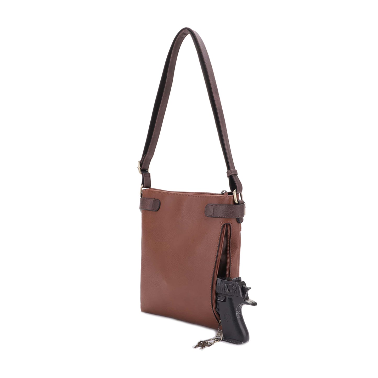 Hannah Concealed Carry Lock and Key Crossbody