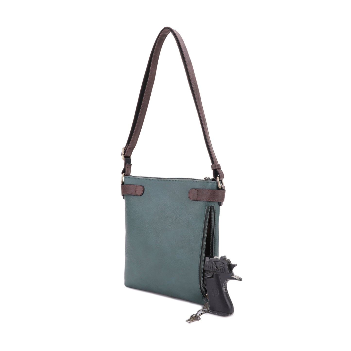 Hannah Concealed Carry Lock and Key Crossbody