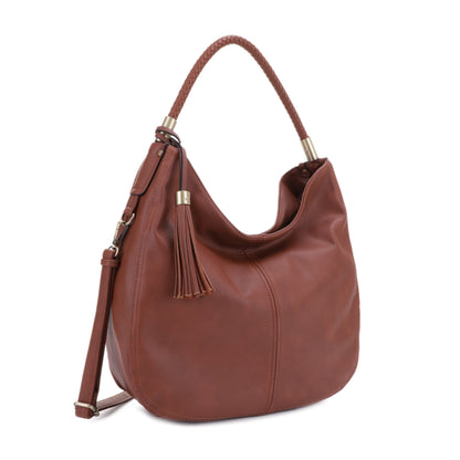 Sienna Concealed Carry Lock and Key Tassel Hobo Shoulder Bag