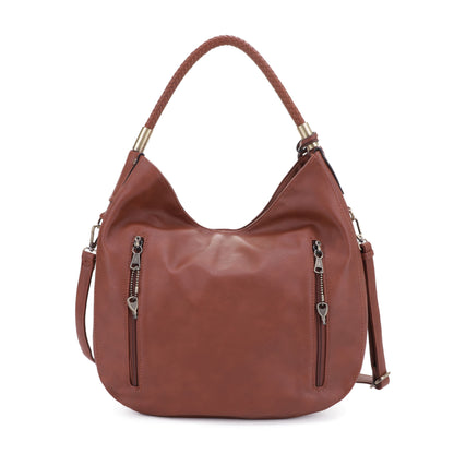 Sienna Concealed Carry Lock and Key Tassel Hobo Shoulder Bag