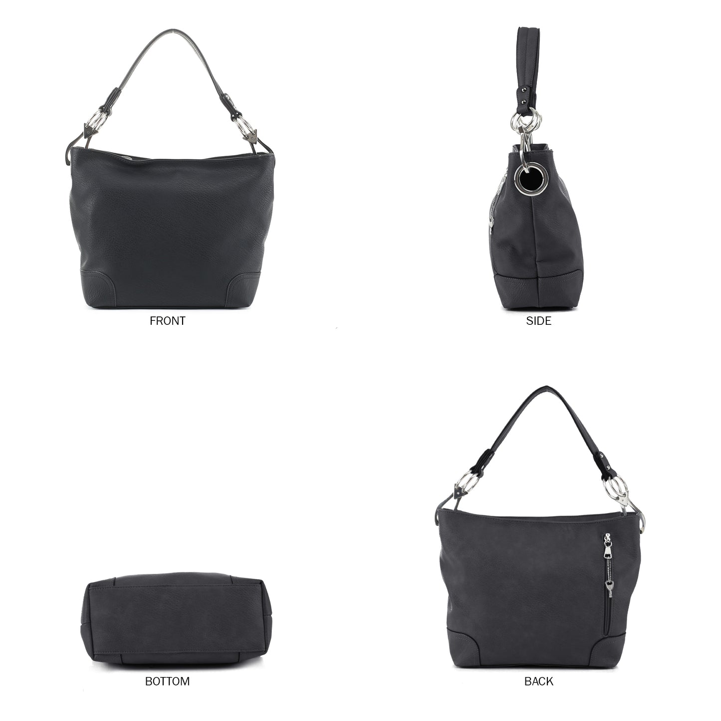 Lydia Lock and Key Hobo Shoulder Bag