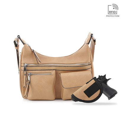 Elle Concealed Carry Hobo Handbag