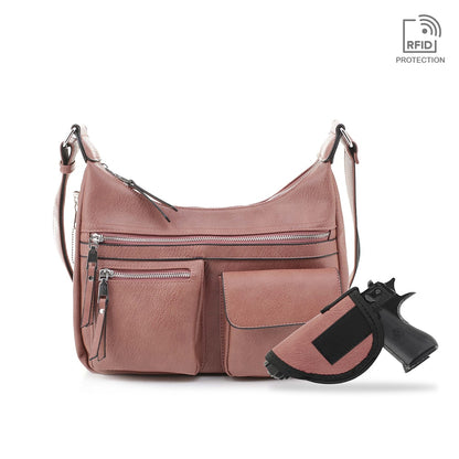 Elle Concealed Carry Hobo Handbag