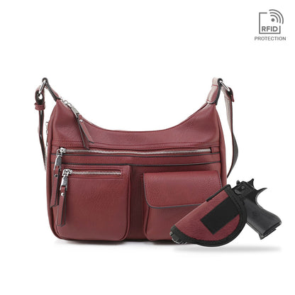 Elle Concealed Carry Hobo Handbag