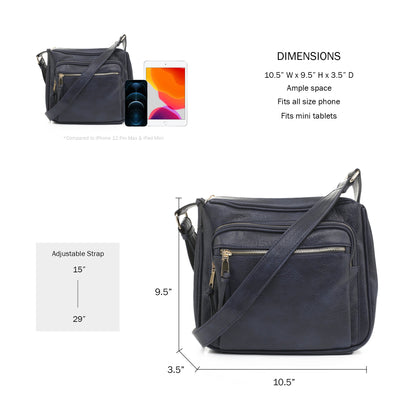 Brooklyn Concealed Carry Lock and Key Crossbody