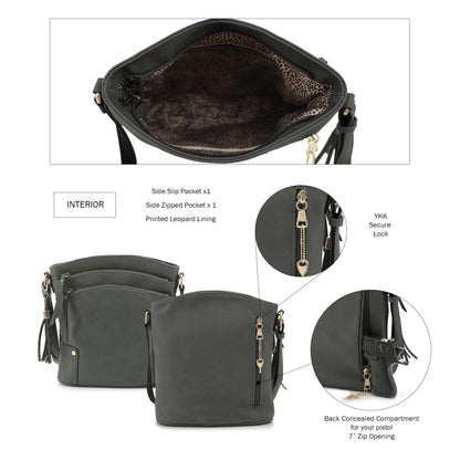 Robin Concealed Carry Lock and Key Crossbody