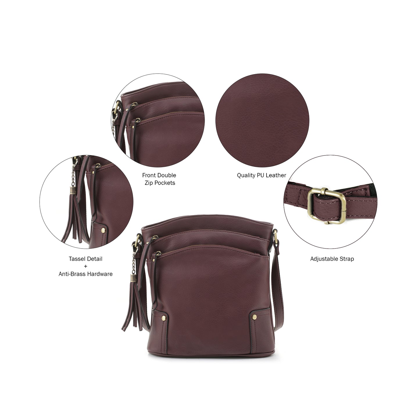 Robin Concealed Carry Lock and Key Crossbody