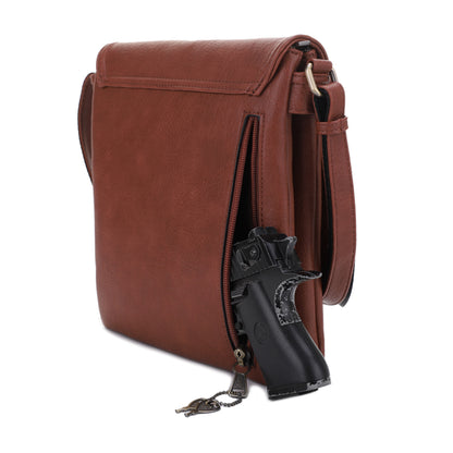 Nora Concealed Carry Lock and Key Crossbody