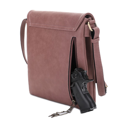 Nora Concealed Carry Lock and Key Crossbody