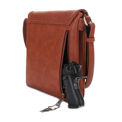 Nora Concealed Carry Lock and Key Crossbody