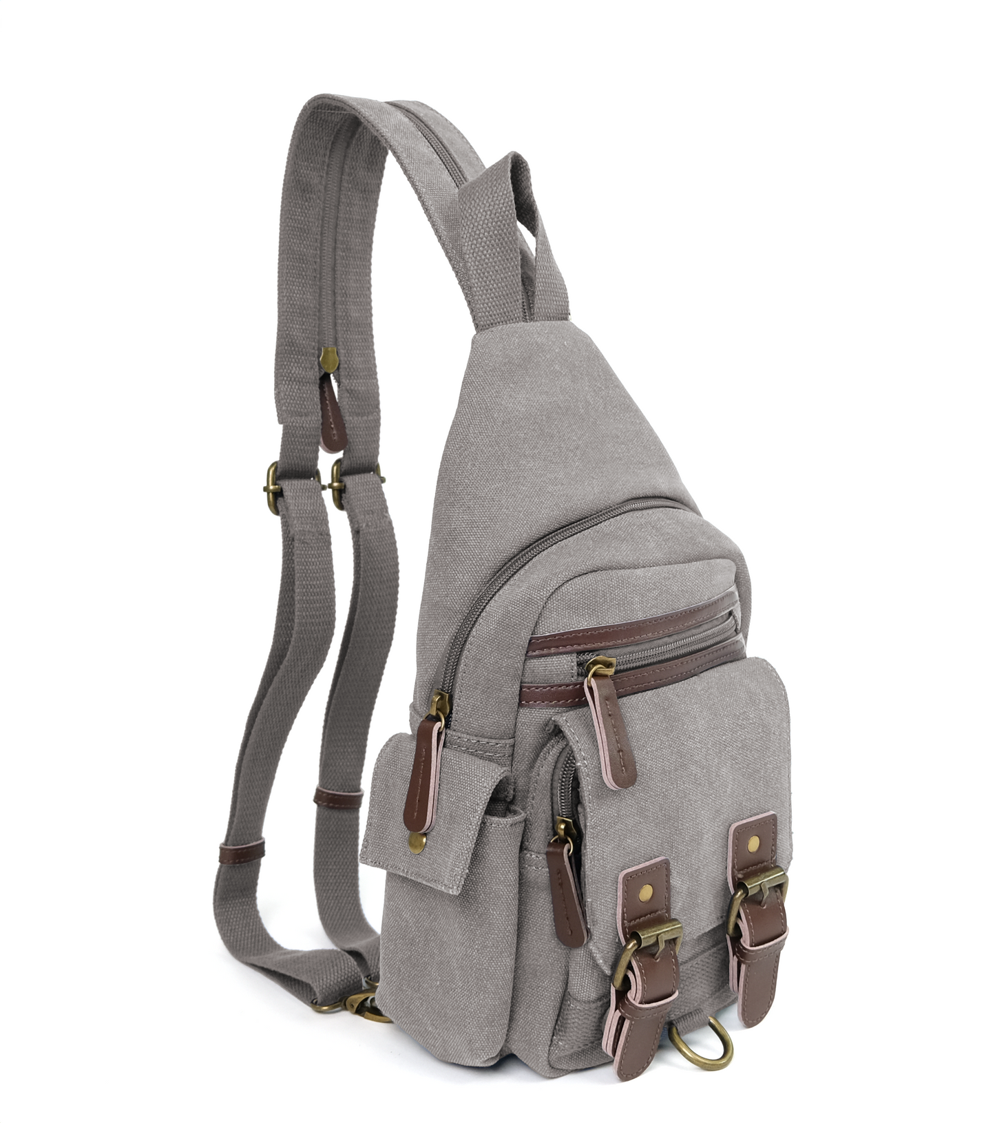 Shasta Unisex Canvas & Leather Concealed Carry Sling Bag