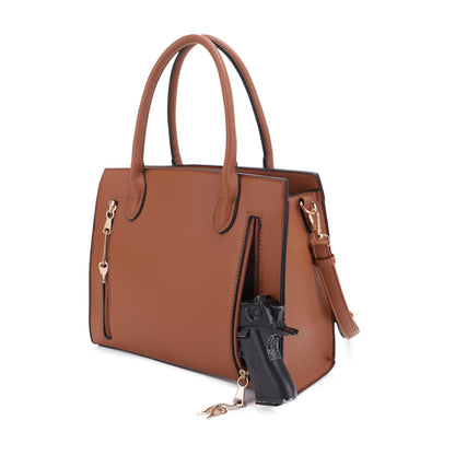 Evelyn Concealed Carry Lock and Key Satchel