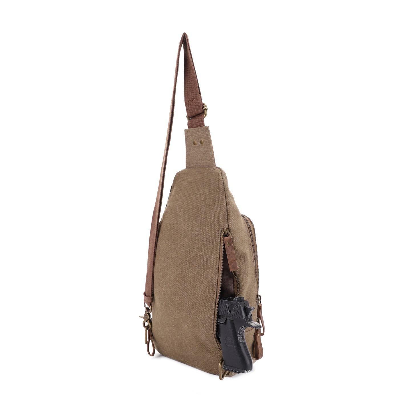 Glacier Canvas Sling Shoulder Concealed Backpack