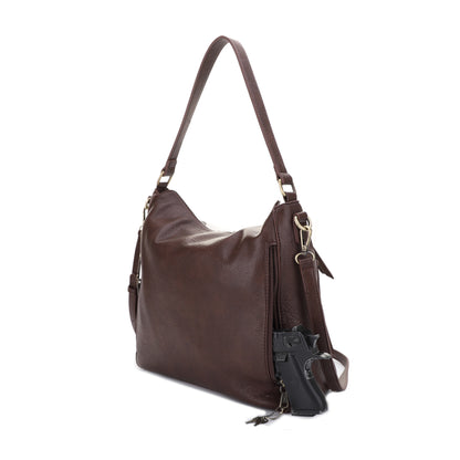 Dakota Concealed Carry Lock and Key Hobo Shoulder Bag