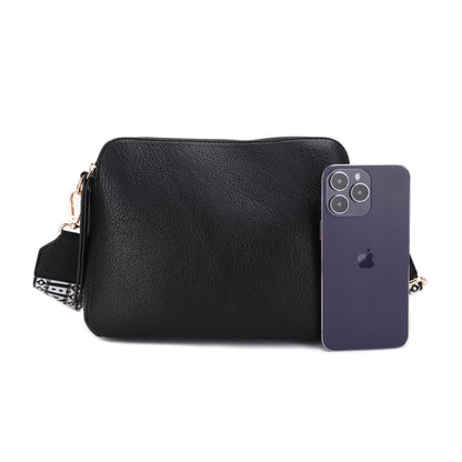 Rebecca Triple Compartment Lock and Key Concealed Carry Crossbody