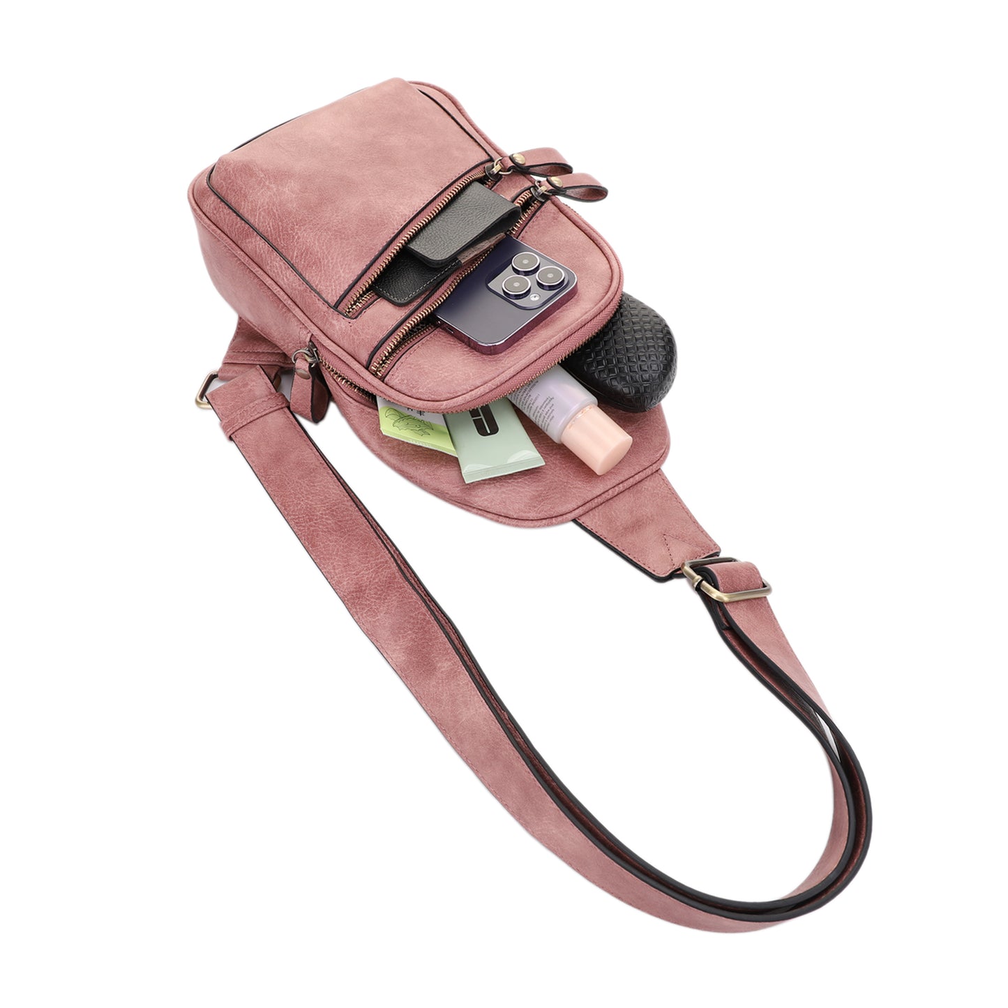 Jeannie Concealed Carry Lock and Key Sling Shoulder Backpack