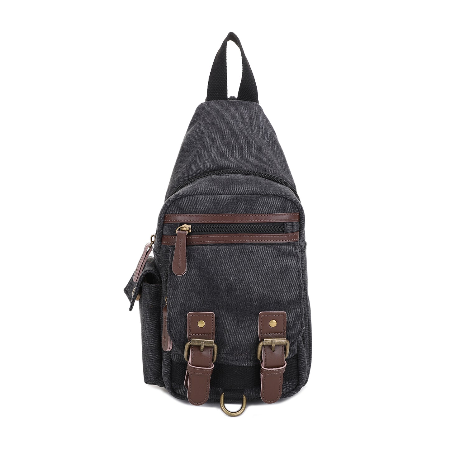 Shasta Unisex Canvas & Leather Concealed Carry Sling Bag