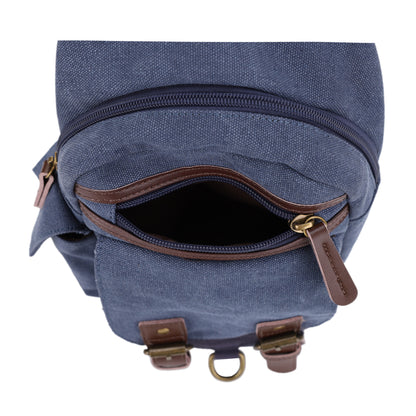 Shasta Unisex Canvas & Leather Concealed Carry Sling Bag