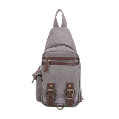 Shasta Unisex Canvas & Leather Concealed Carry Sling Bag