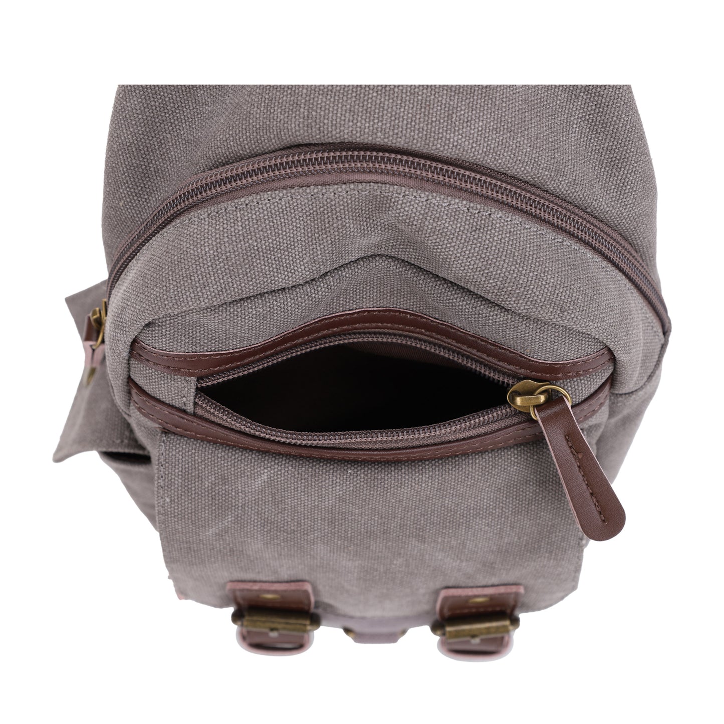 Shasta Unisex Canvas & Leather Concealed Carry Sling Bag