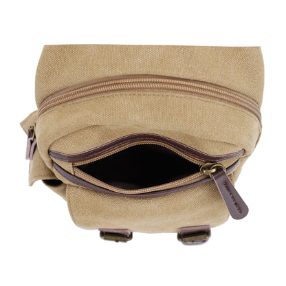 Shasta Unisex Canvas & Leather Concealed Carry Sling Bag