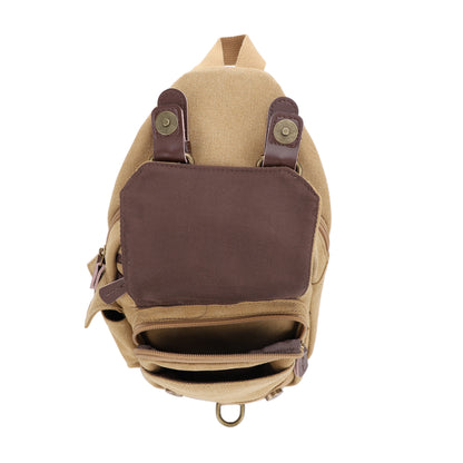 Shasta Unisex Canvas & Leather Concealed Carry Sling Bag