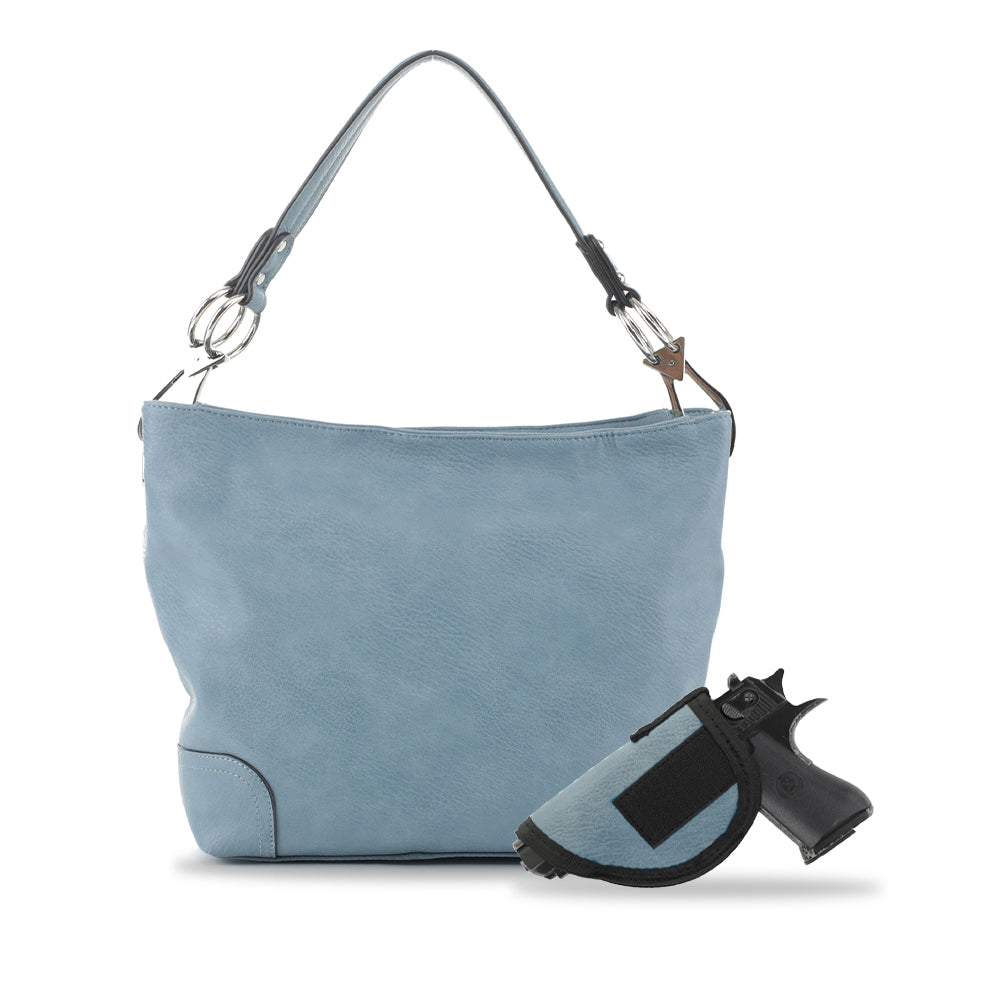 Lydia Lock and Key Hobo Shoulder Bag - JessieJames Handbags