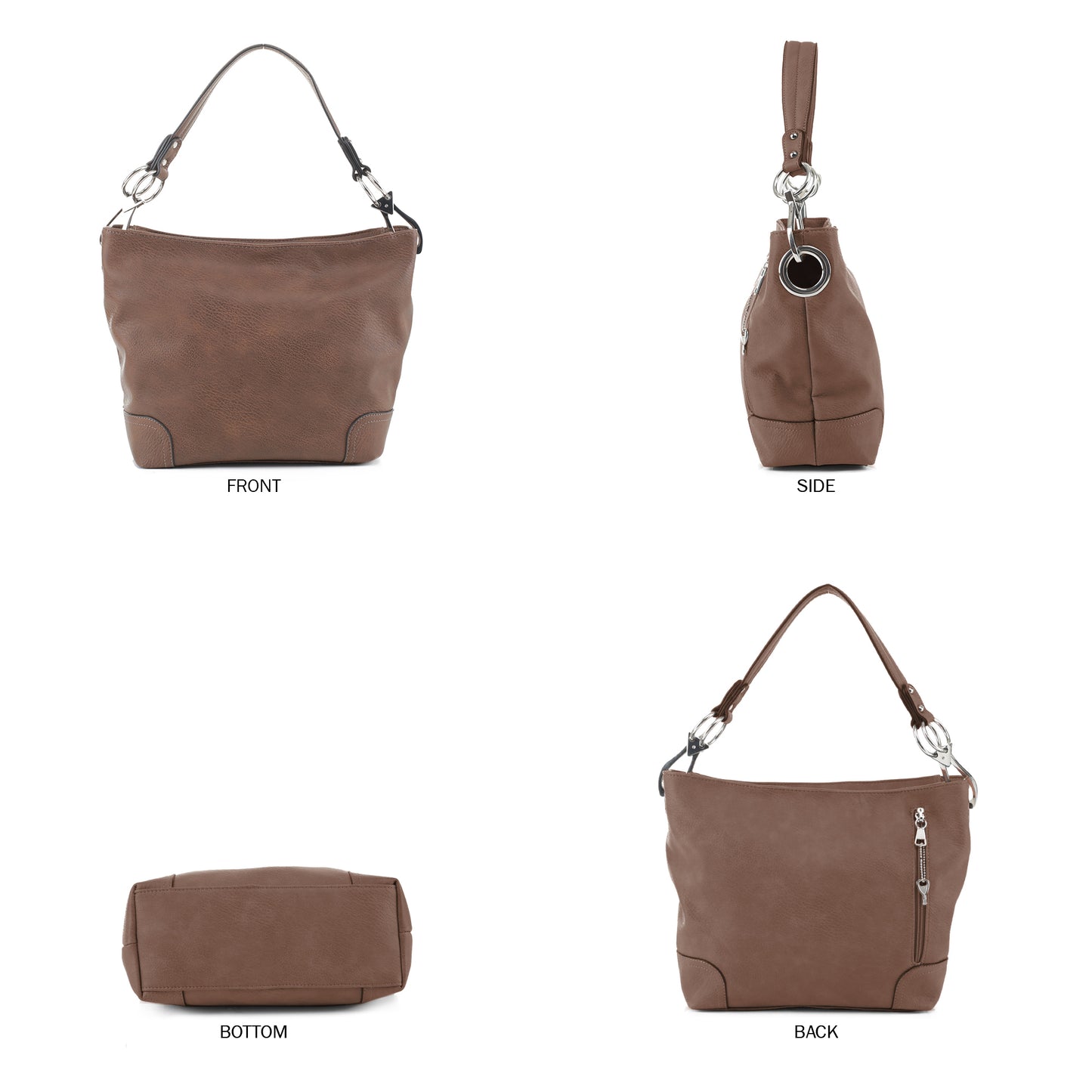 Lydia Lock and Key Hobo Shoulder Bag