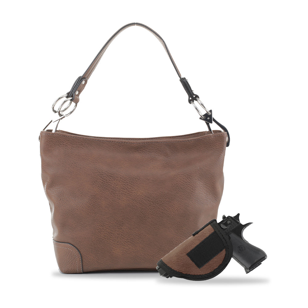 Lydia Lock and Key Hobo Shoulder Bag - JessieJames Handbags