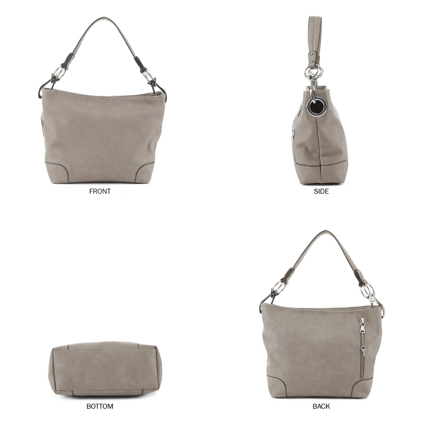 Lydia Lock and Key Hobo Shoulder Bag