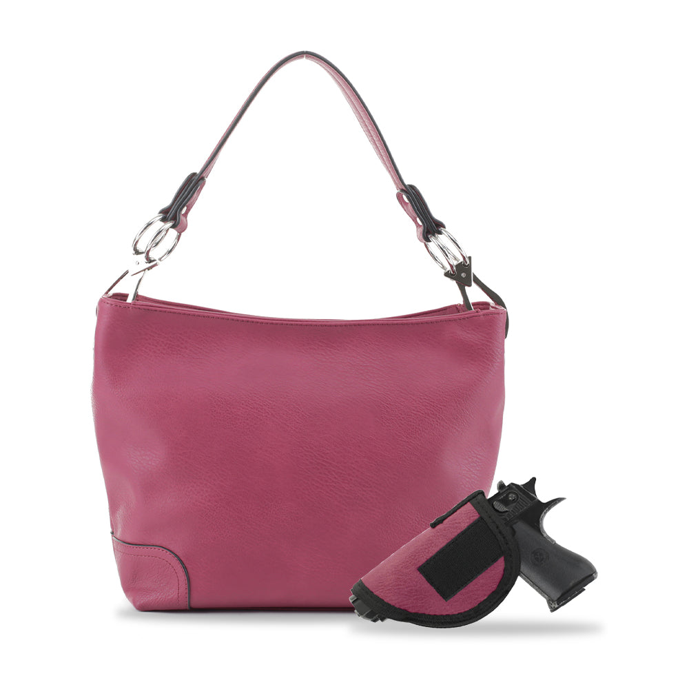 Lydia Lock and Key Hobo Shoulder Bag - JessieJames Handbags