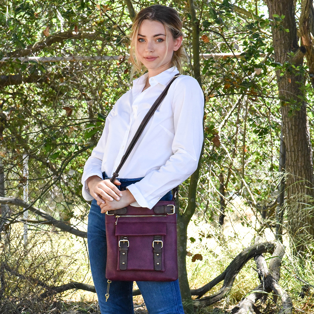 Hannah Concealed Carry Lock and Key Crossbody