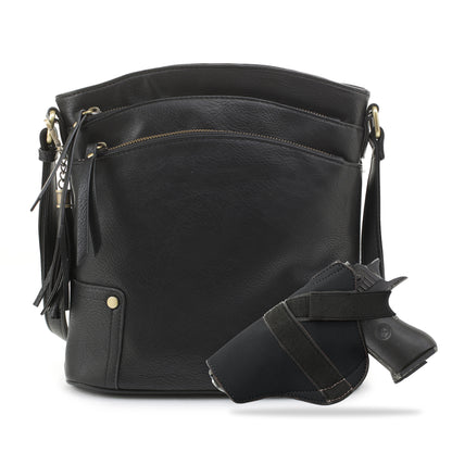 Robin Concealed Carry Lock and Key Crossbody - JessieJames Handbags