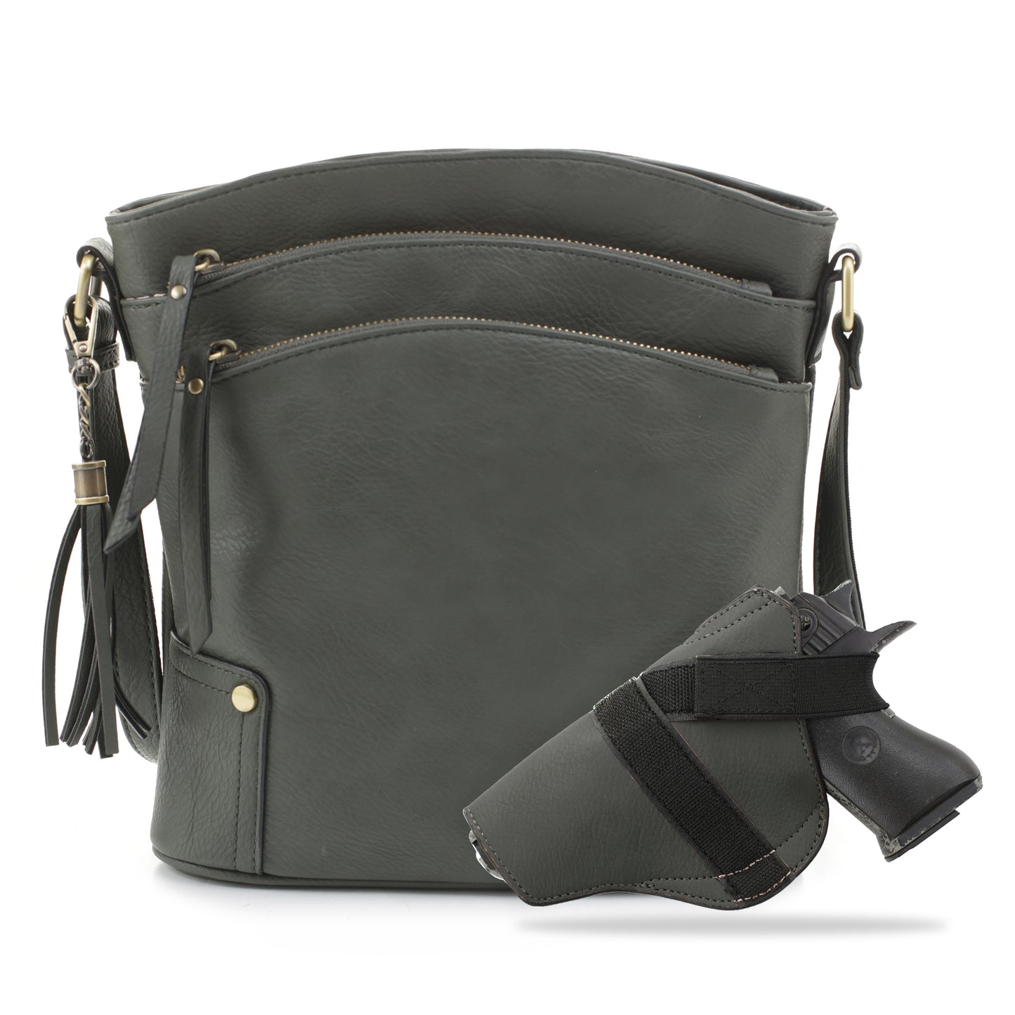 Robin Concealed Carry Lock and Key Crossbody - JessieJames Handbags