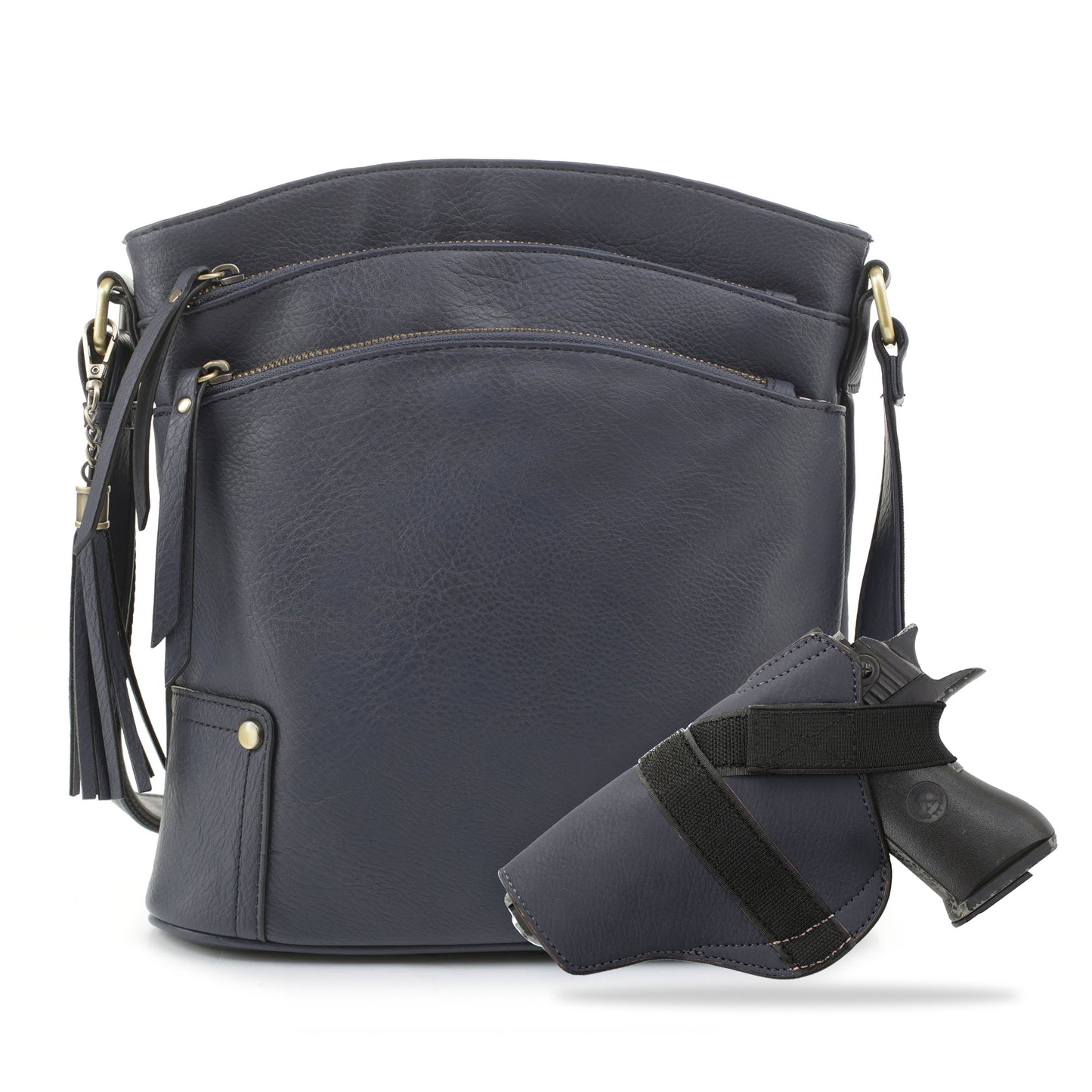 Robin Concealed Carry Lock and Key Crossbody - JessieJames Handbags