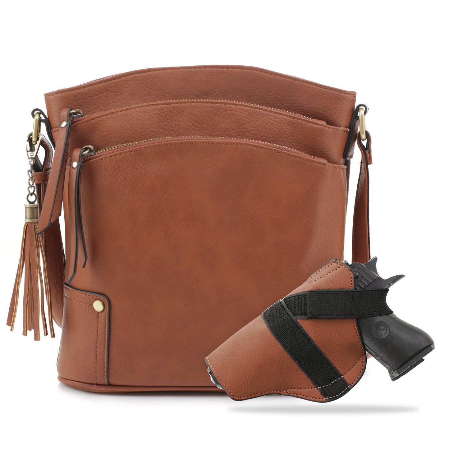 Robin Concealed Carry Lock and Key Crossbody - JessieJames Handbags