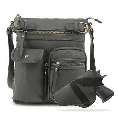 Shelby Concealed Carry Lock and Key Crossbody - JessieJames Handbags