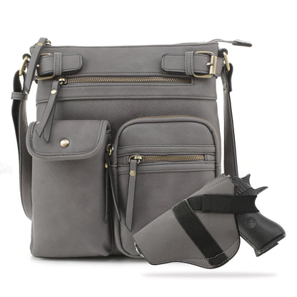 Shelby Concealed Carry Lock and Key Crossbody - JessieJames Handbags